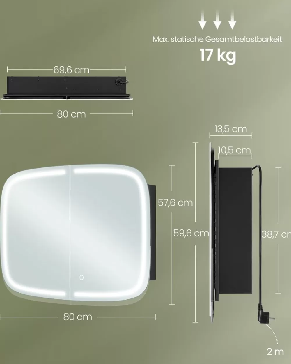 spiegelschrank_mit_beleuchtung_tintenschwarz_5.webp Cheap SONGMICS Spiegelschrank mit Beleuchtung tintenschwarz