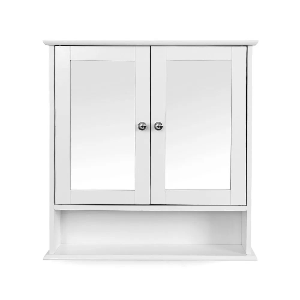 Cheap SONGMICS Spiegelschrank mit Doppeltür