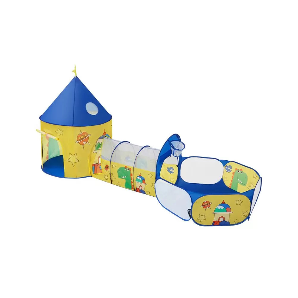 Outlet SONGMICS Spielzelt für Kinder Gelb-Blau Bunt