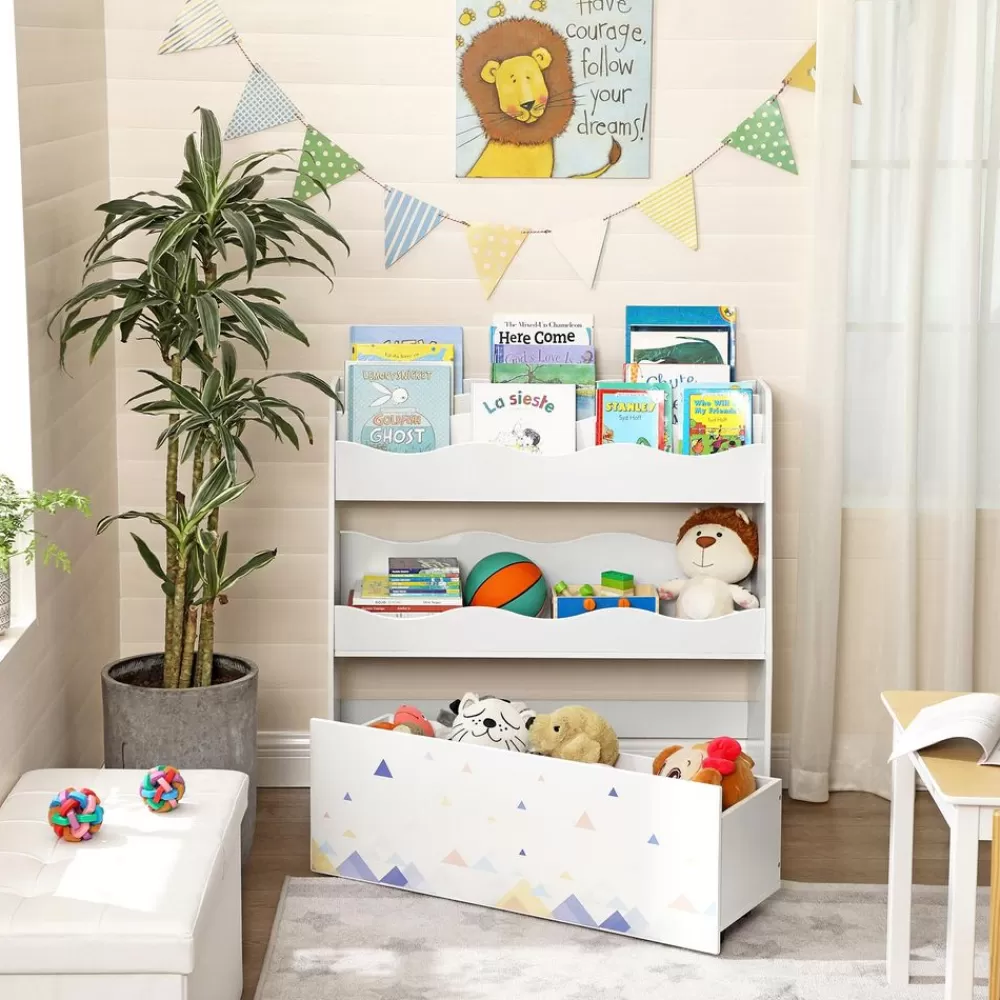Discount SONGMICS Spielzeugregal für Kinder Weiß