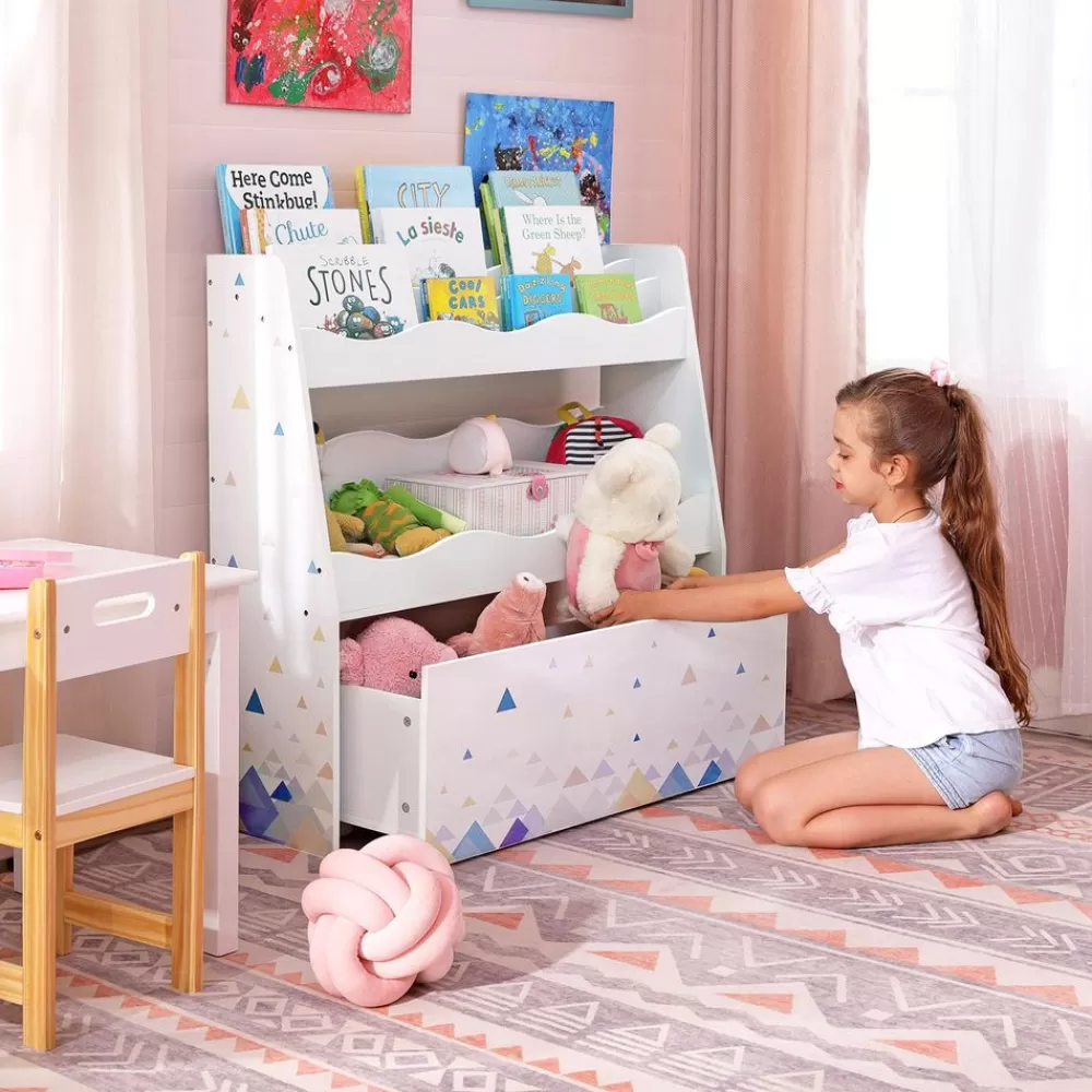spielzeugregal_fr_kinder_wei_2.webp Discount SONGMICS Spielzeugregal für Kinder Weiß