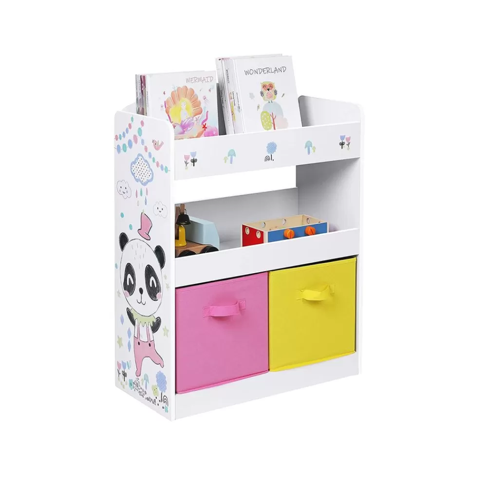 New SONGMICS Spielzeugregal mit 2 Aufbewahrungsboxen