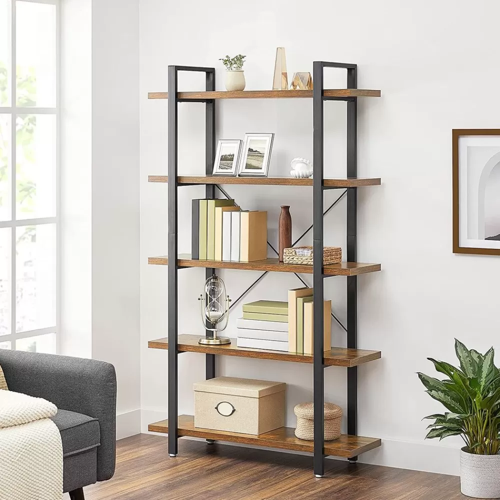 stabiles_standregal_mit__regalebenen_2.webp Outlet SONGMICS Stabiles Standregal mit 5 Regalebenen