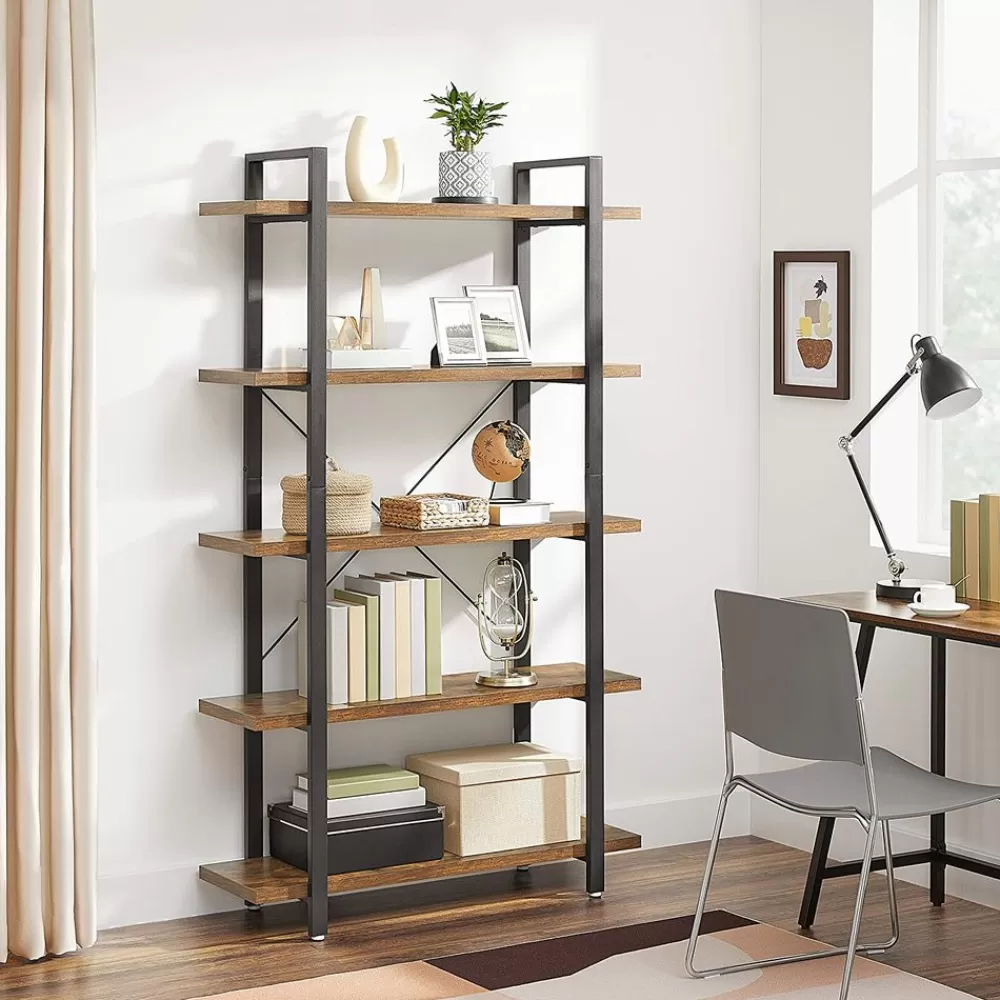 stabiles_standregal_mit__regalebenen_3.webp Outlet SONGMICS Stabiles Standregal mit 5 Regalebenen