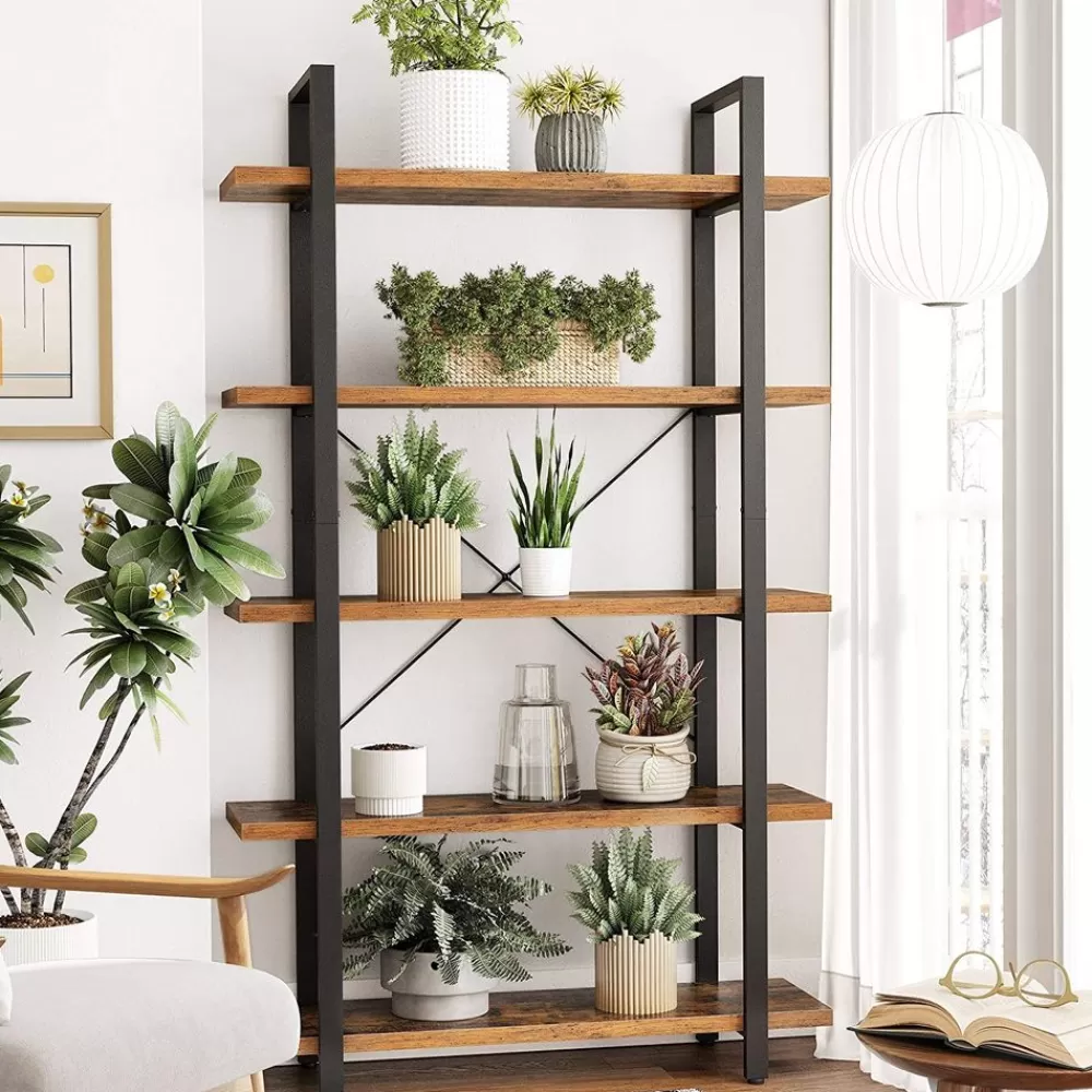 stabiles_standregal_mit__regalebenen_4.webp Outlet SONGMICS Stabiles Standregal mit 5 Regalebenen