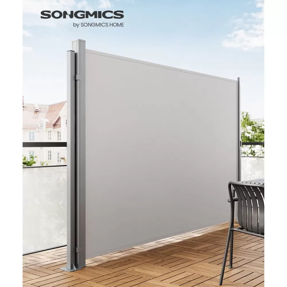 Cheap SONGMICS Standpfosten für Markisenkasten Grau