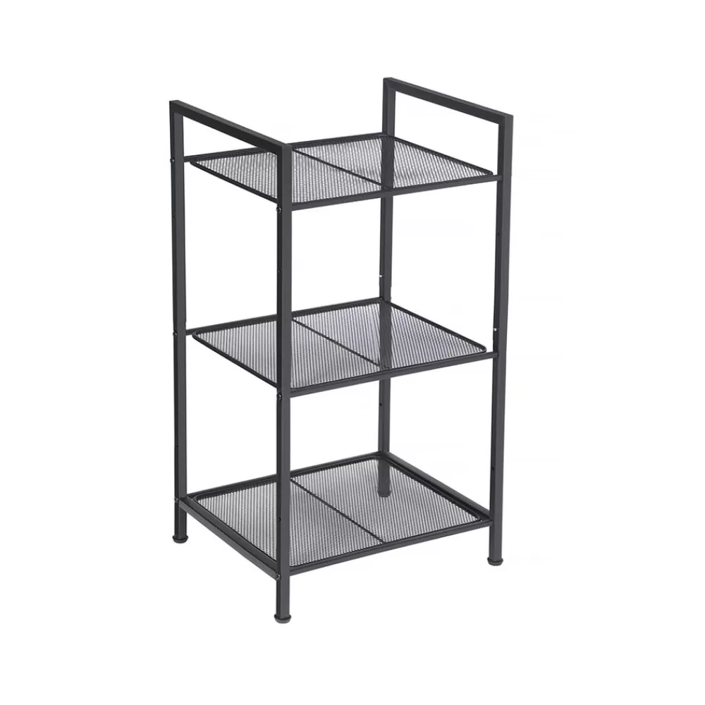 Best Sale SONGMICS Standregal aus Metall mit 3 Ebenen