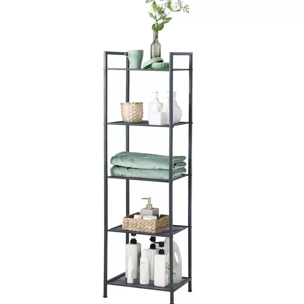 Outlet SONGMICS Standregal aus Metall mit 5 Ebenen