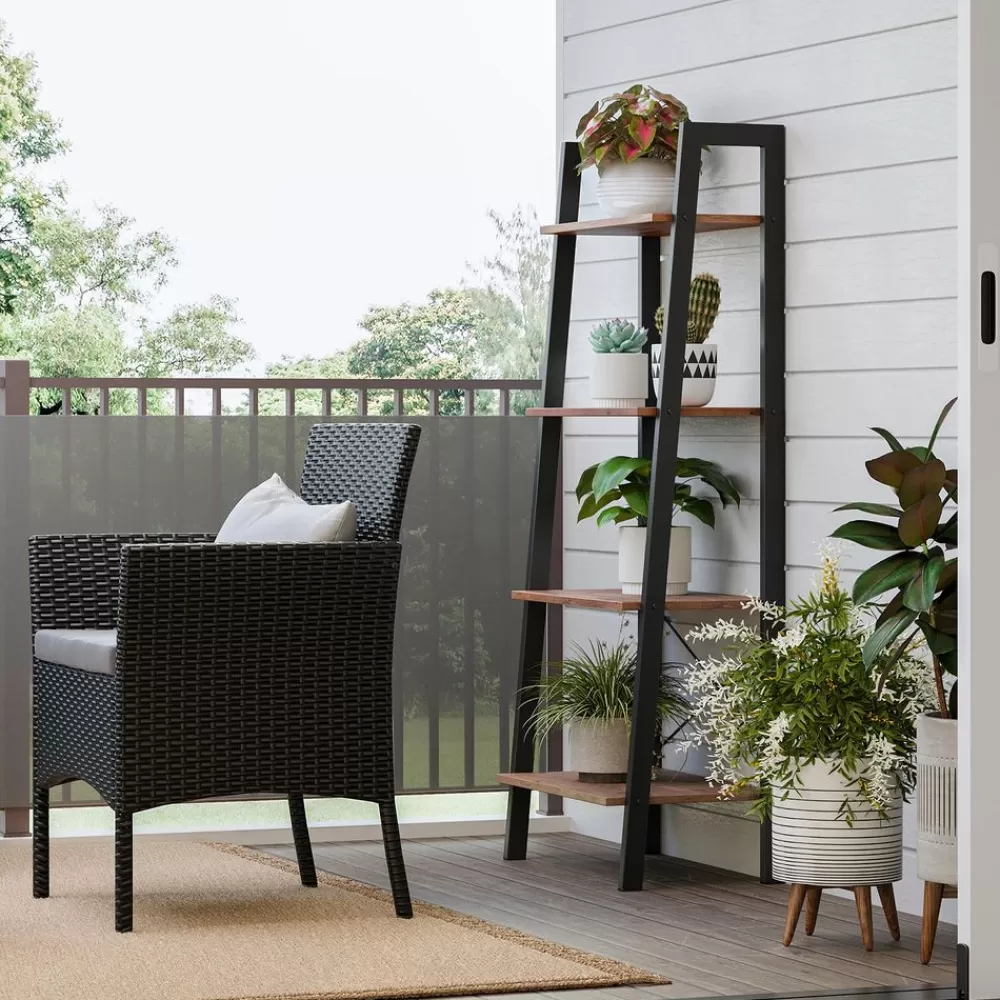 standregal_haselnussbraunschwarz_3.webp Cheap SONGMICS Standregal Haselnussbraun-Schwarz