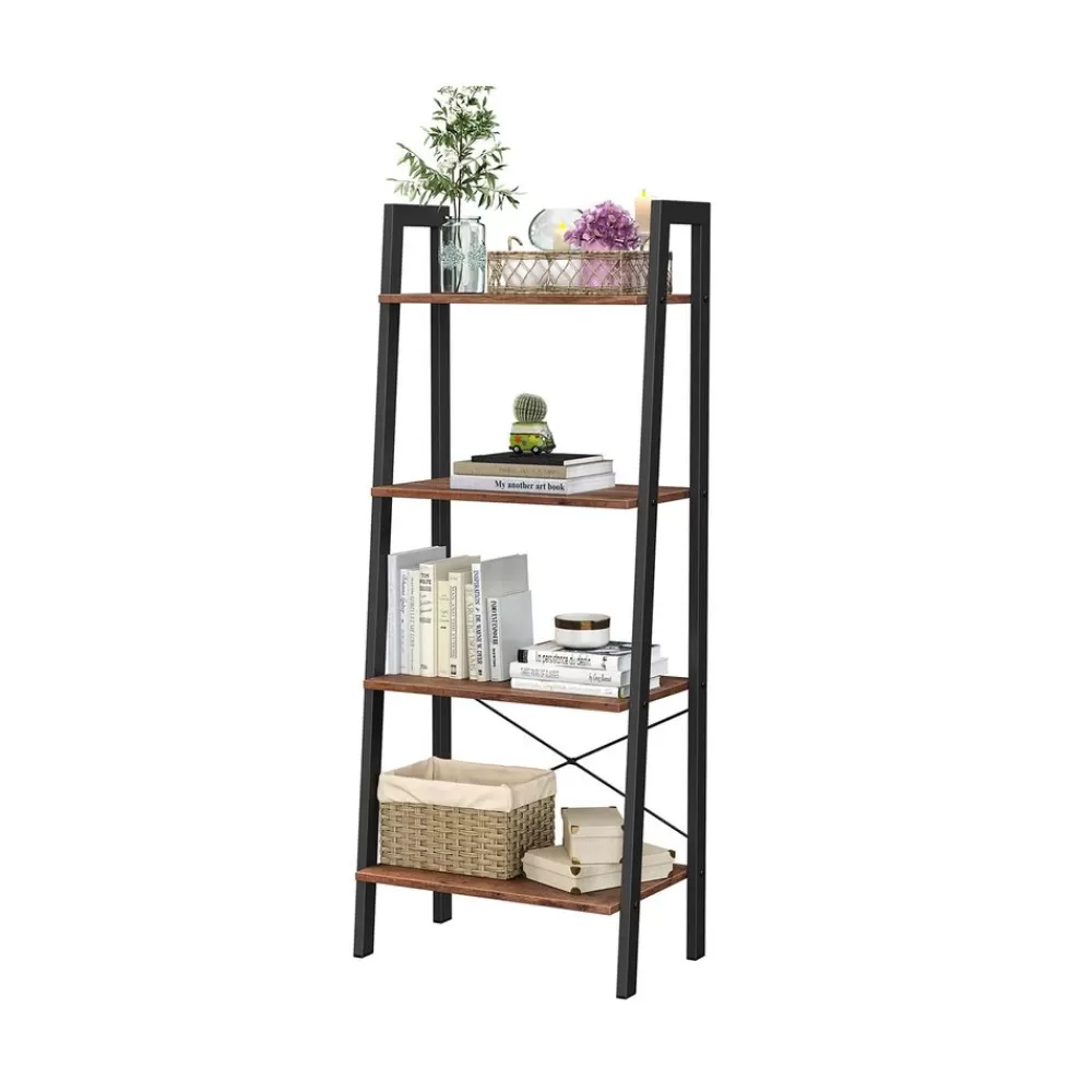 standregal_haselnussbraunschwarz_6.webp Cheap SONGMICS Standregal Haselnussbraun-Schwarz