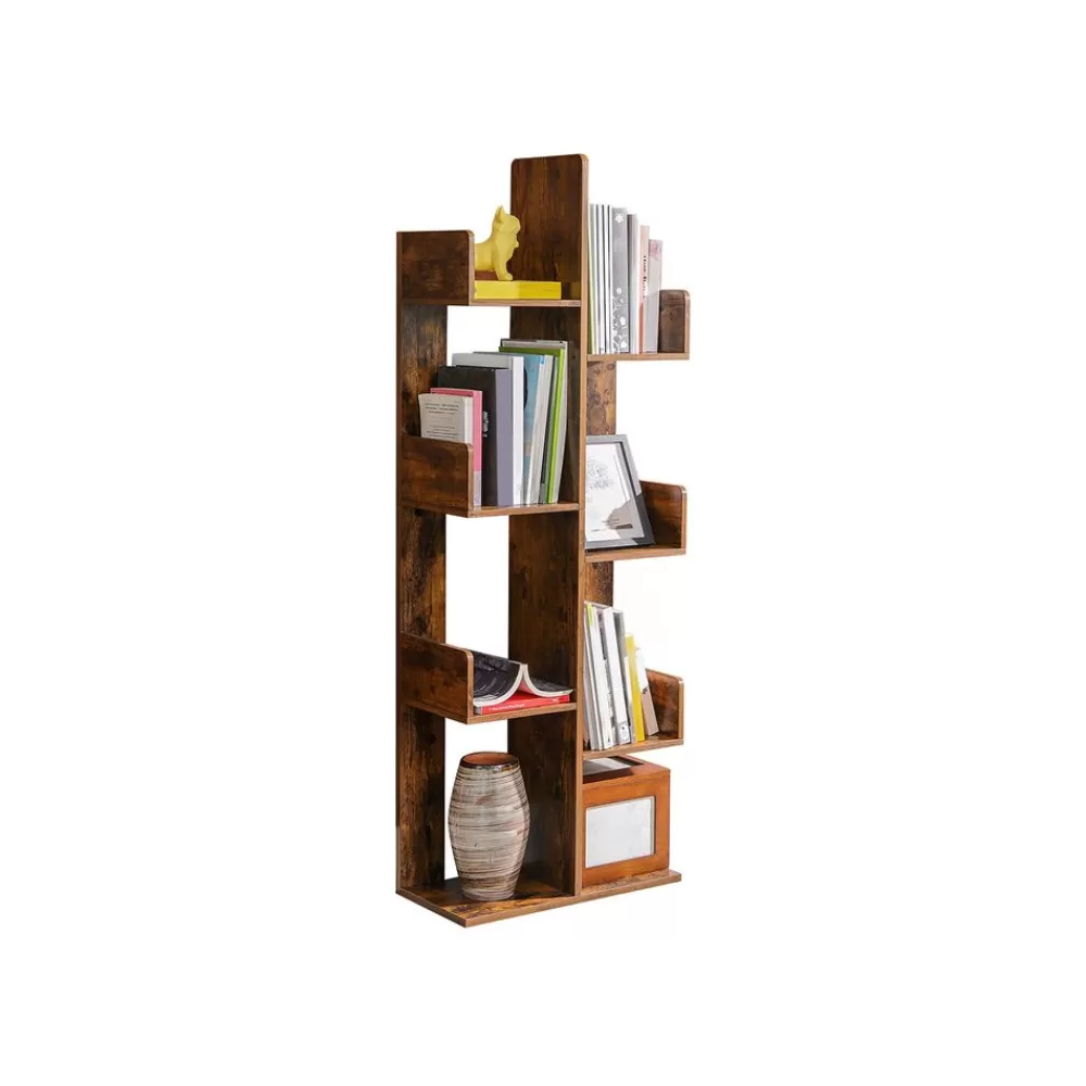 Flash Sale SONGMICS Standregal mit 8 Ablagen vintagebraun-schwarz