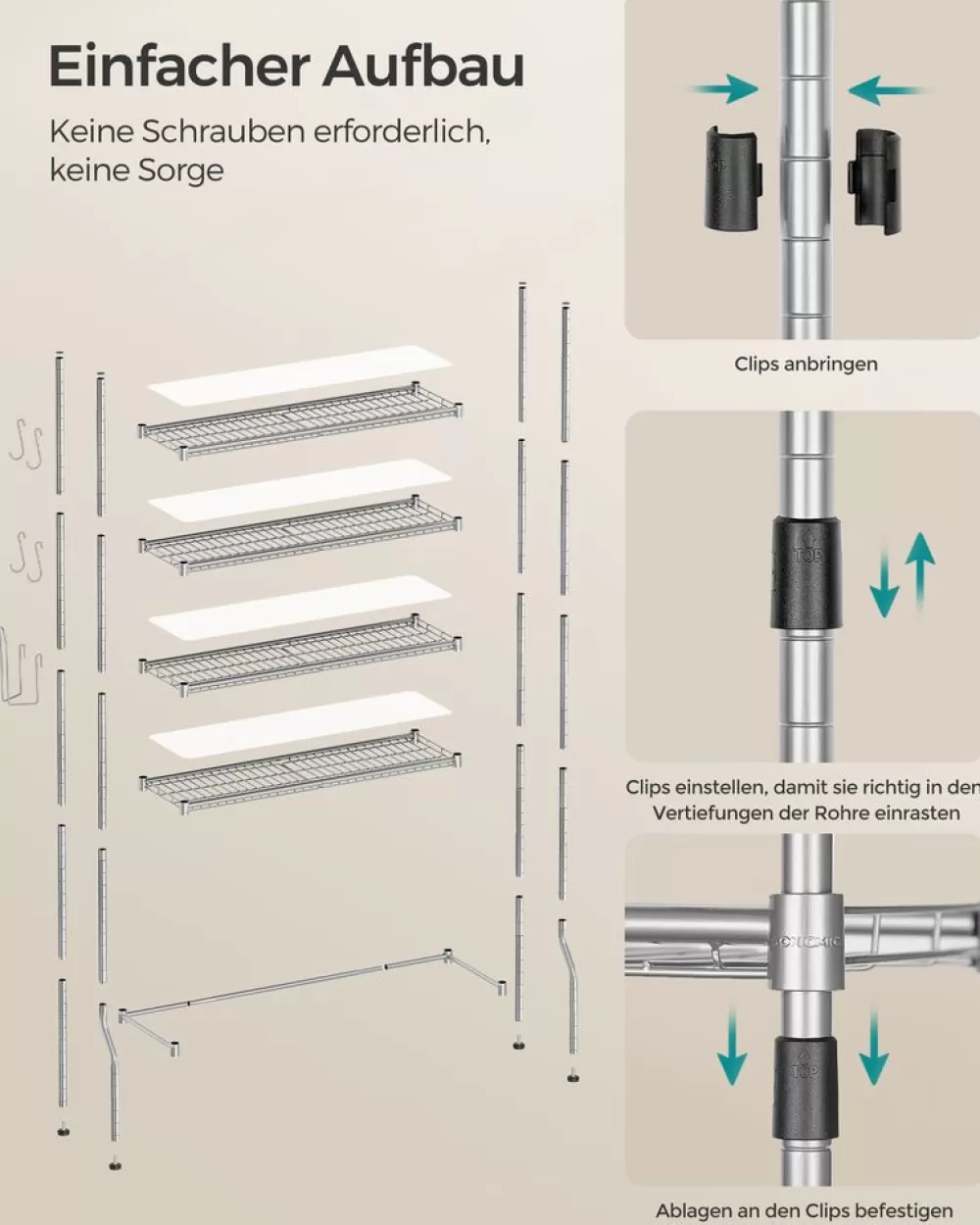 stckiges_toilettenregal_mit_verstellbaren_ablagen_schwarz_14.webp Discount SONGMICS 4-stöckiges Toilettenregal mit verstellbaren Ablagen schwarz