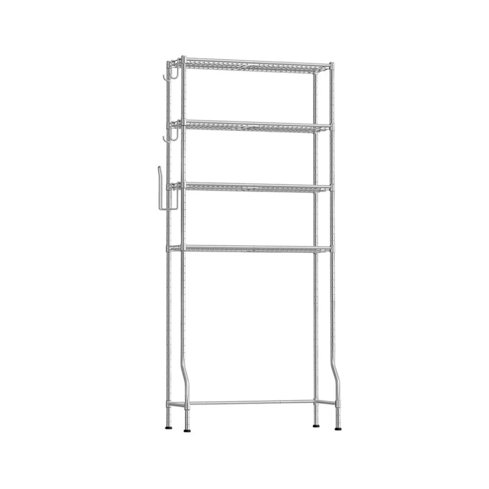 stckiges_toilettenregal_mit_verstellbaren_ablagen_schwarz_8.webp Discount SONGMICS 4-stöckiges Toilettenregal mit verstellbaren Ablagen schwarz