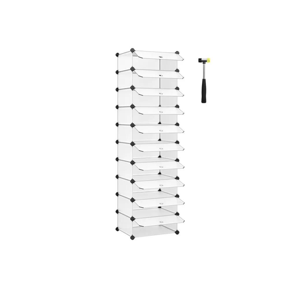 Flash Sale SONGMICS Steckregal mit Türen 10 Fächer Weiß