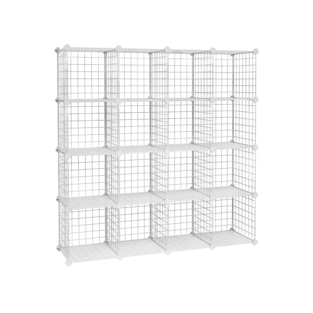 Discount SONGMICS Steckregalsystem mit 16 Gitterwürfeln