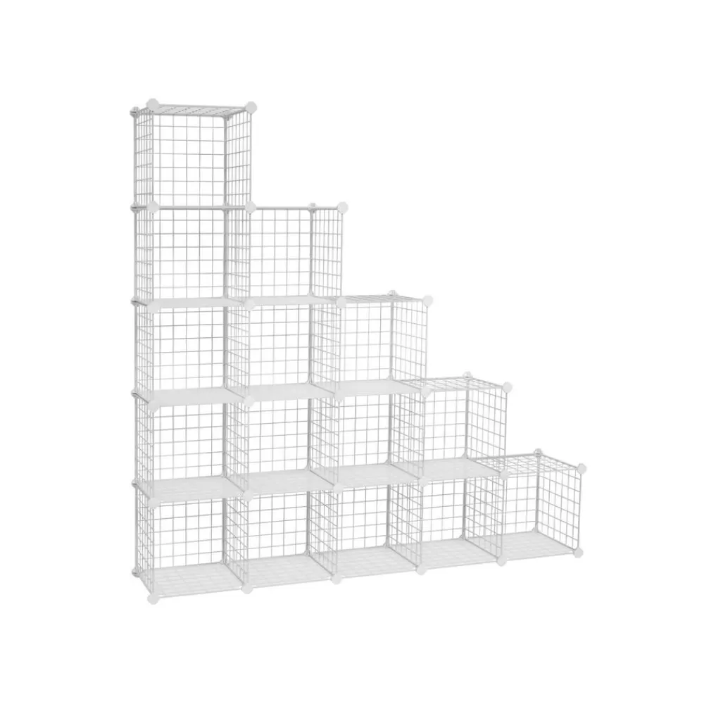 Discount SONGMICS Steckregalsystem mit 16 Gitterwürfeln