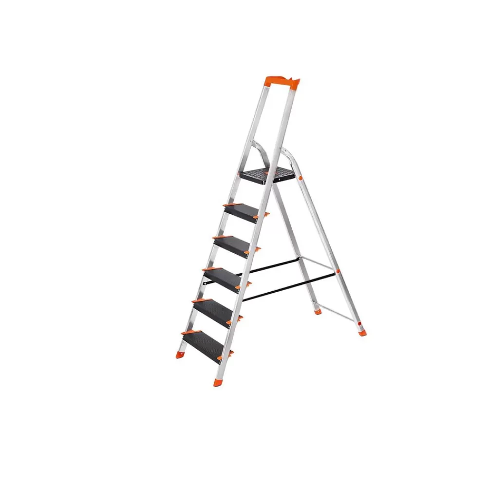 Cheap SONGMICS Stehleiter mit 6 Stufen