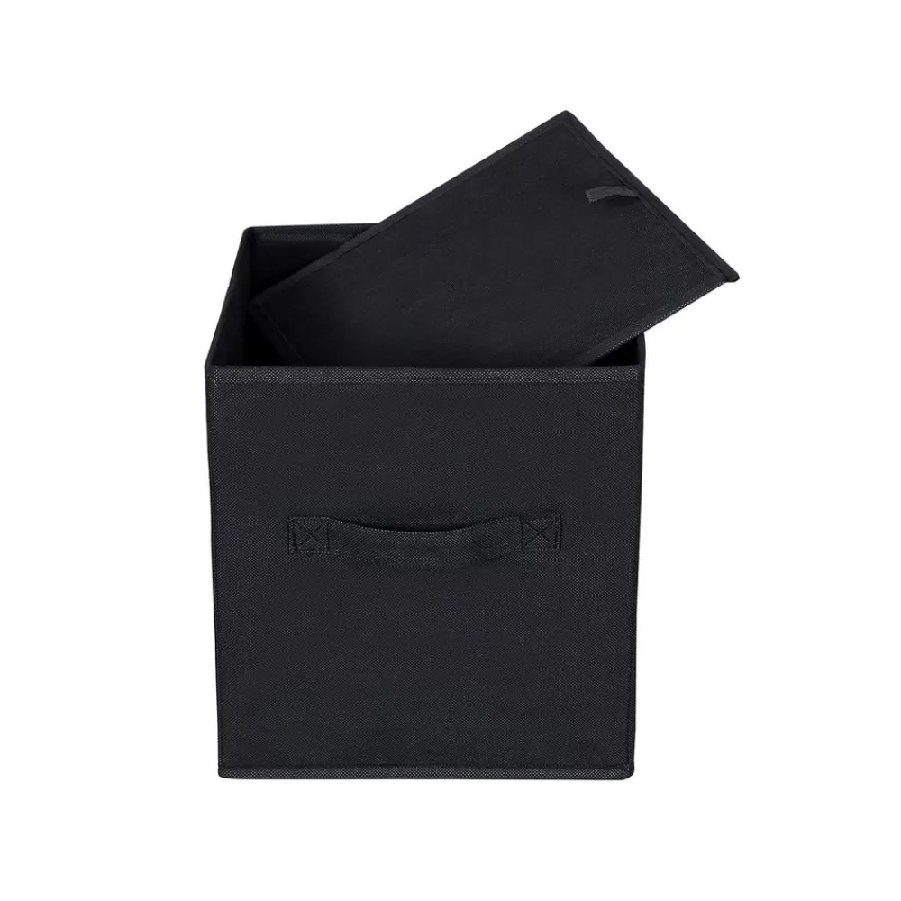Fashion SONGMICS Stoffboxen mit Griff 6 Stück Schwarz