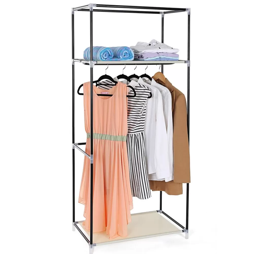 stoffschrank__x__cm_schwarz_9.webp Cheap SONGMICS Stoffschrank 160 x 75 cm Schwarz