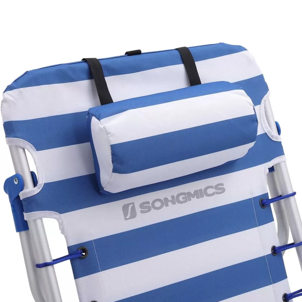 strandstuhl_mit_kissen_blauwei_4.webp New SONGMICS Strandstuhl mit Kissen Blau-Weiß