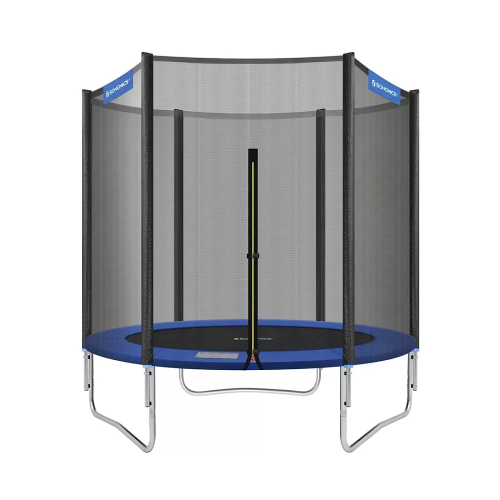 Cheap SONGMICS Trampolin Ø 183 cm Schwarz-Blau