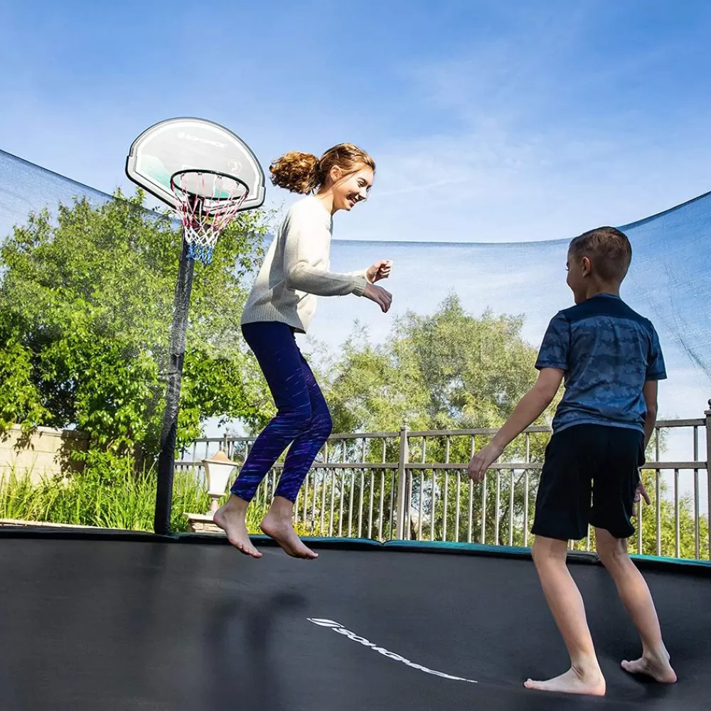 New SONGMICS Trampolin Ø 305 cm Sprungmatte schwarz