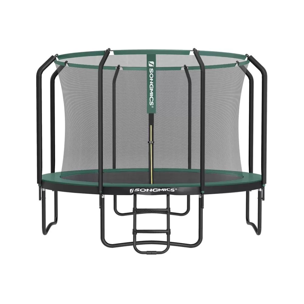 Fashion SONGMICS Trampolin 305 cm schwarz-dunkelgrün