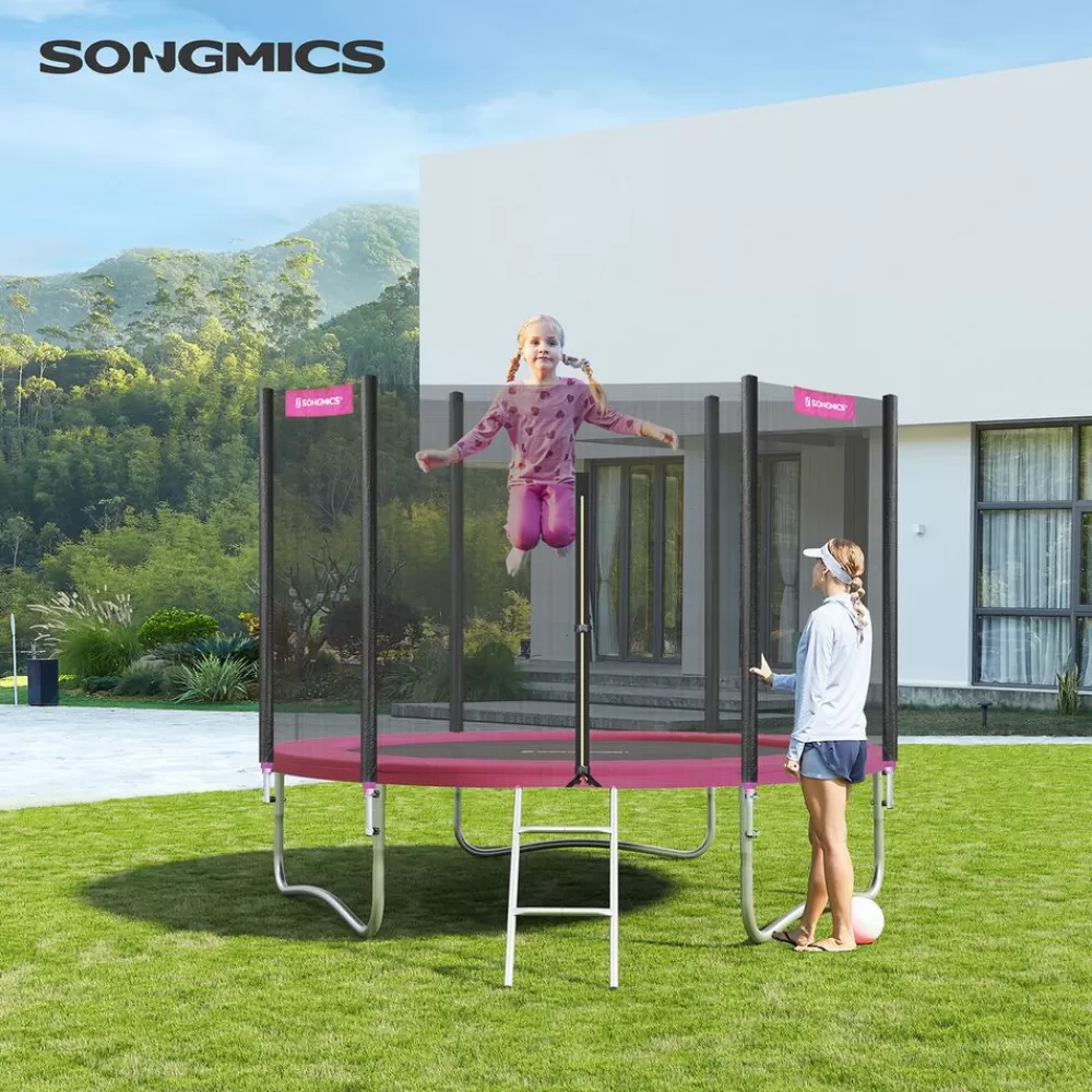 Best SONGMICS Trampolin-Randabdeckung Ø 244 cm Rosa