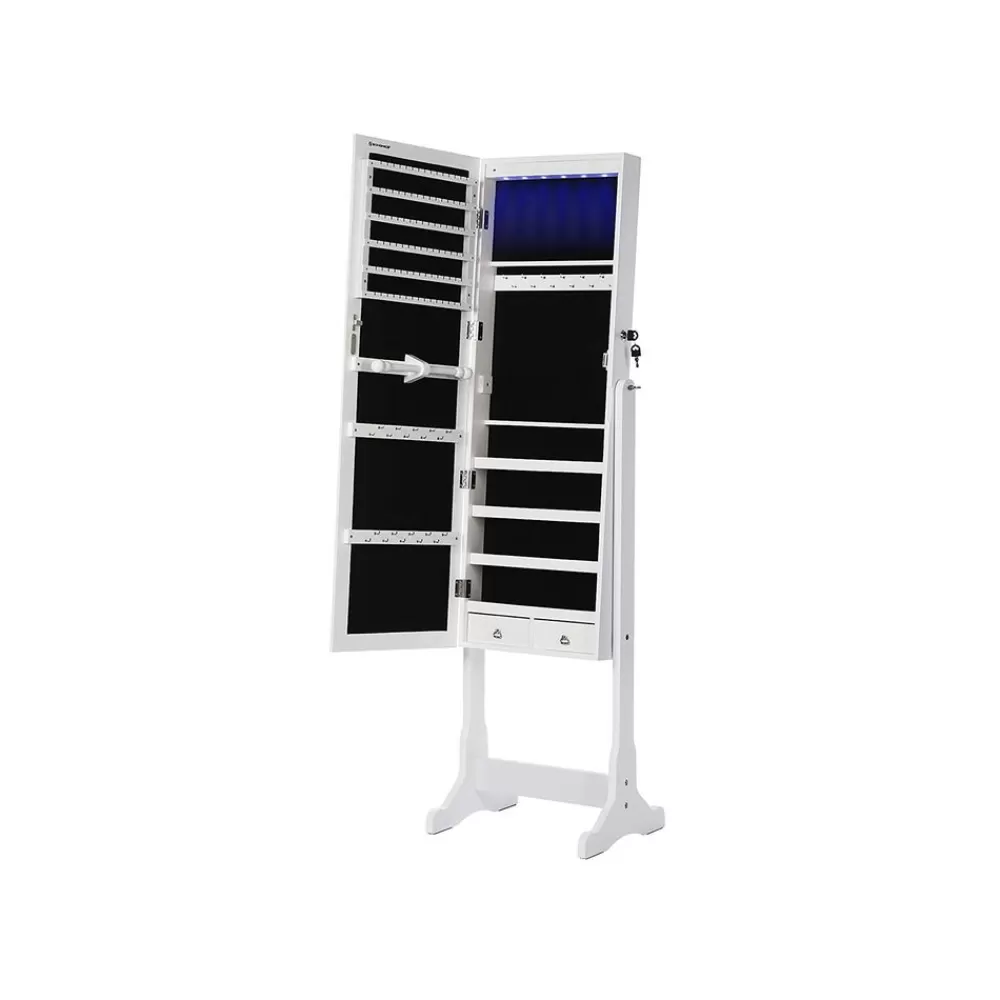 Cheap SONGMICS Traumhafter Schmuckschrank mit LED Weiβ