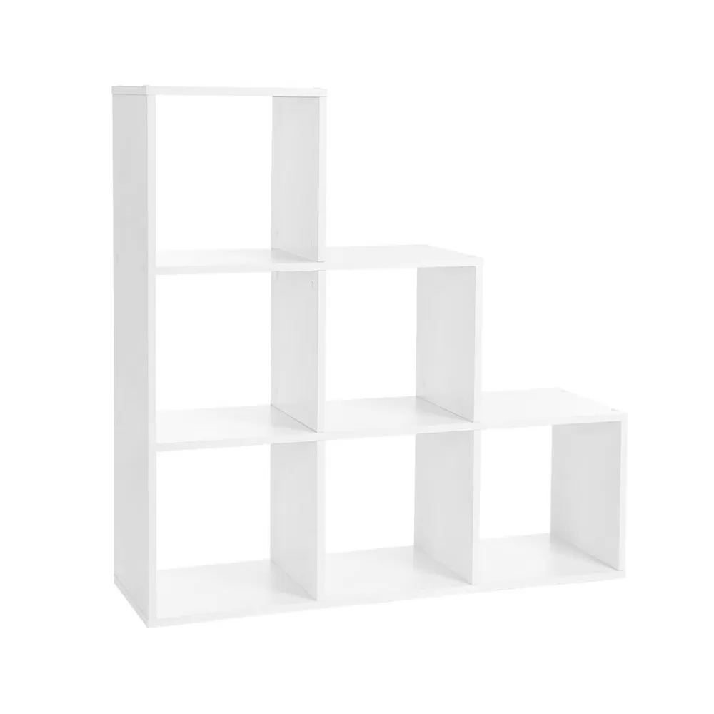 Shop SONGMICS Treppenregal 6 offene Fächer Weiß