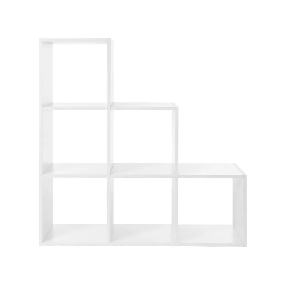 Shop SONGMICS Treppenregal 6 offene Fächer Weiß