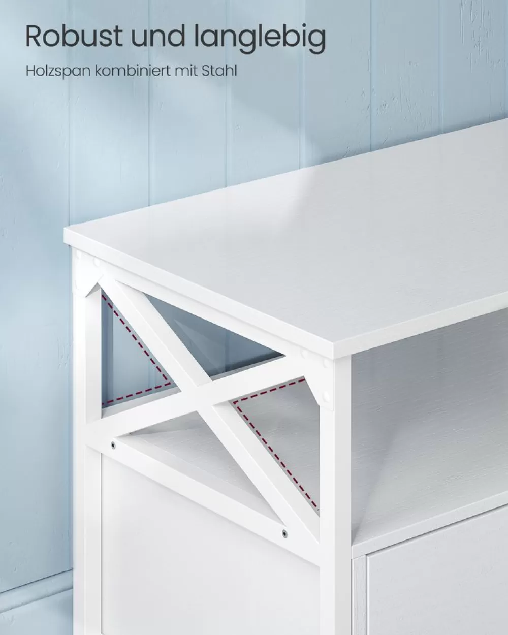 Sale SONGMICS TV-Schrank mit 3 Schubladen vintagebraun-schwarz