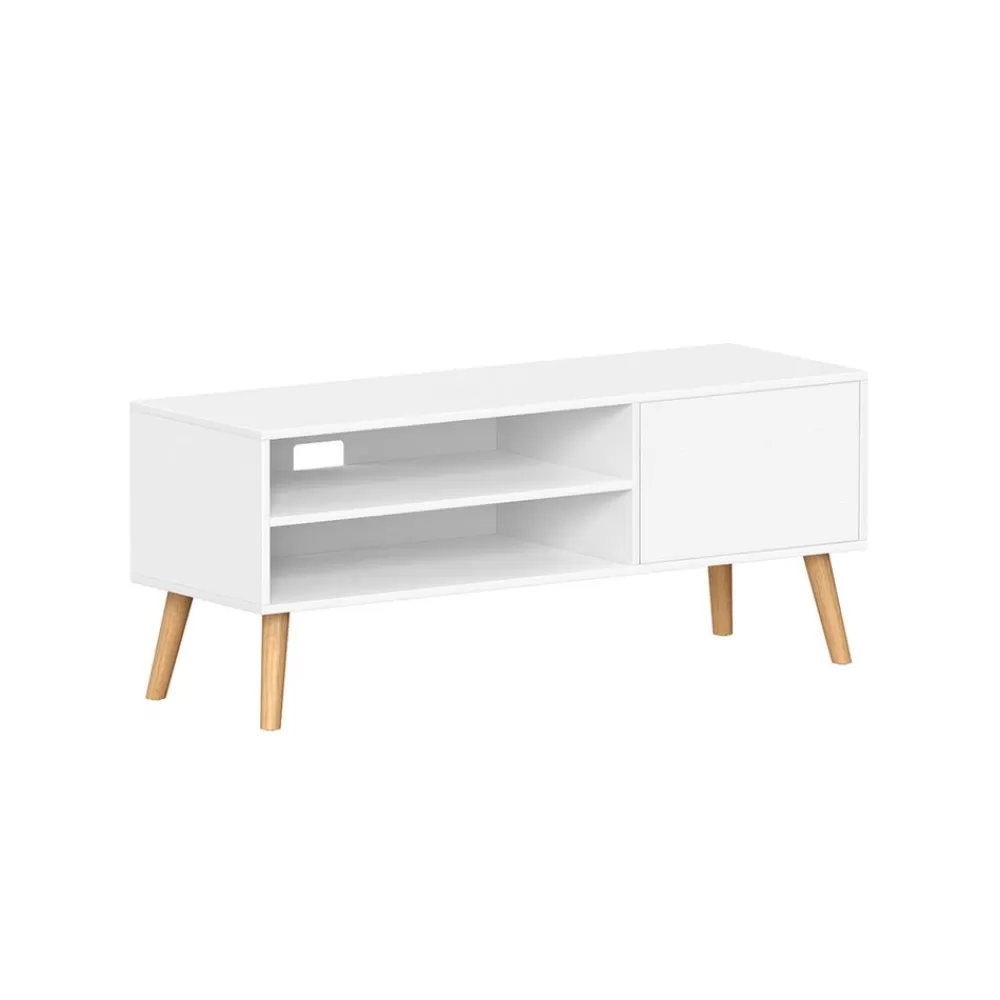 Best SONGMICS TV-Schrank mit 1 Tür 40 x 120 x 49 cm weiß