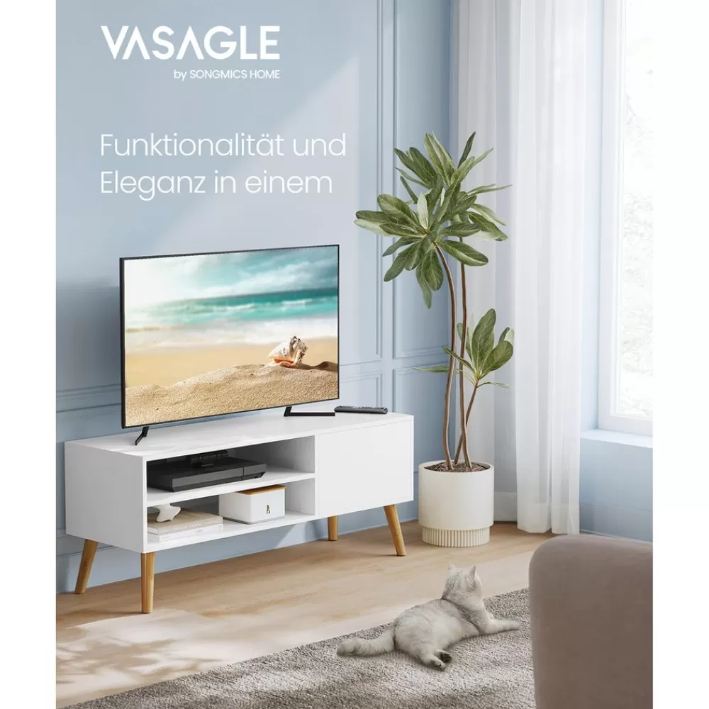Best SONGMICS TV-Schrank mit 1 Tür 40 x 120 x 49 cm weiß