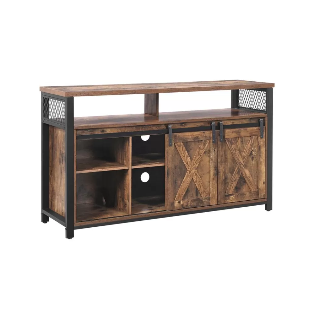 Best SONGMICS TV-Schrank vintagebraun-schwarz