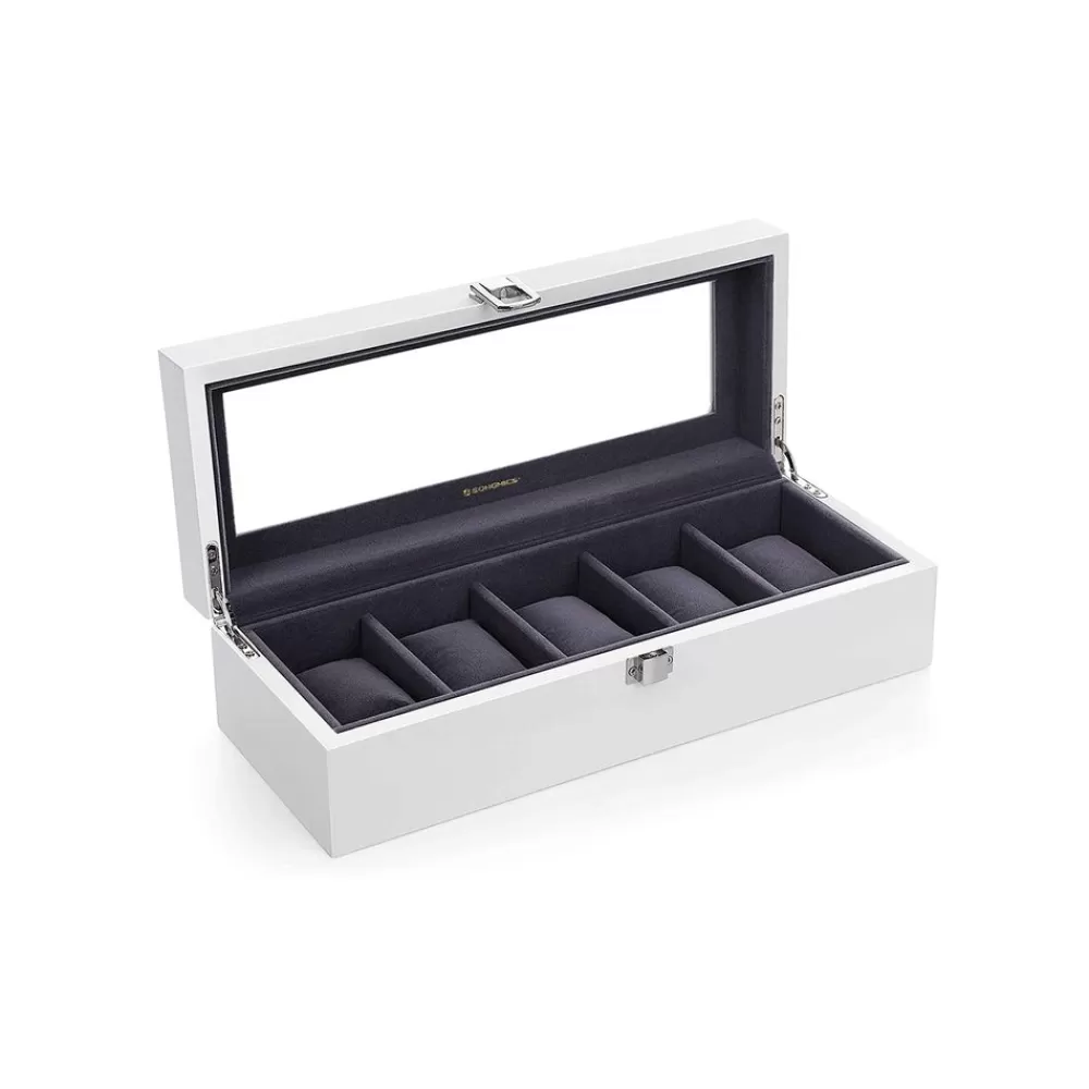 Cheap SONGMICS Uhrenbox mit 5 Fächern