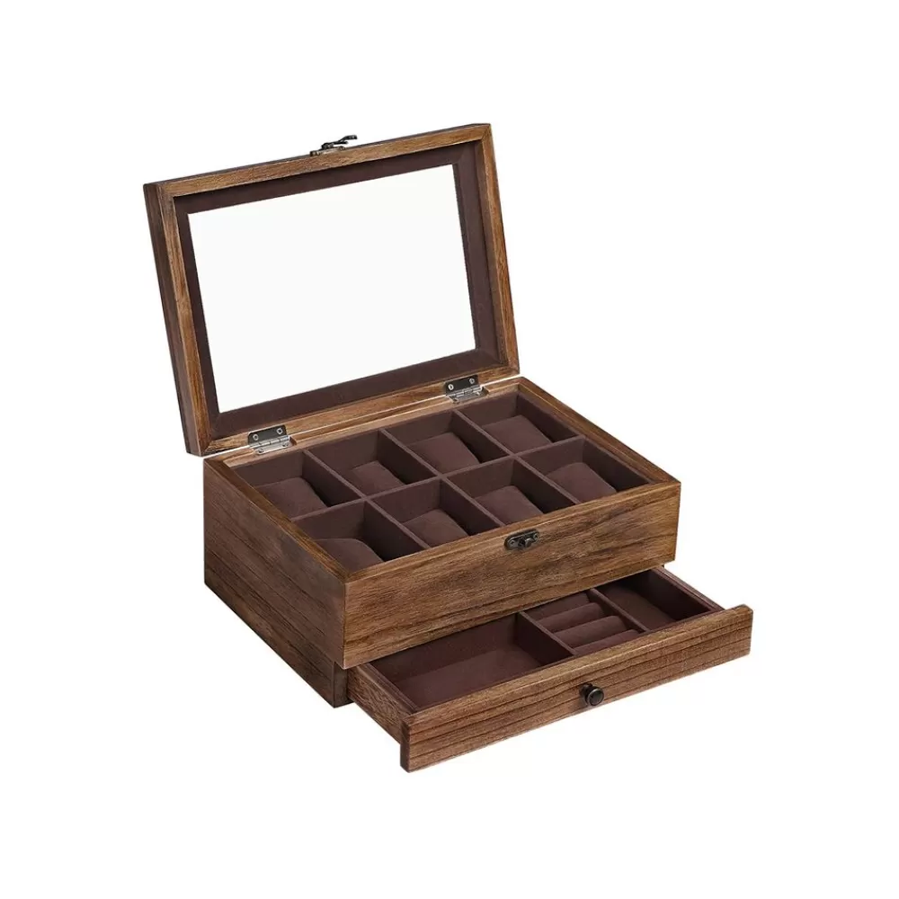 Sale SONGMICS Uhrenbox mit 8 Fächern