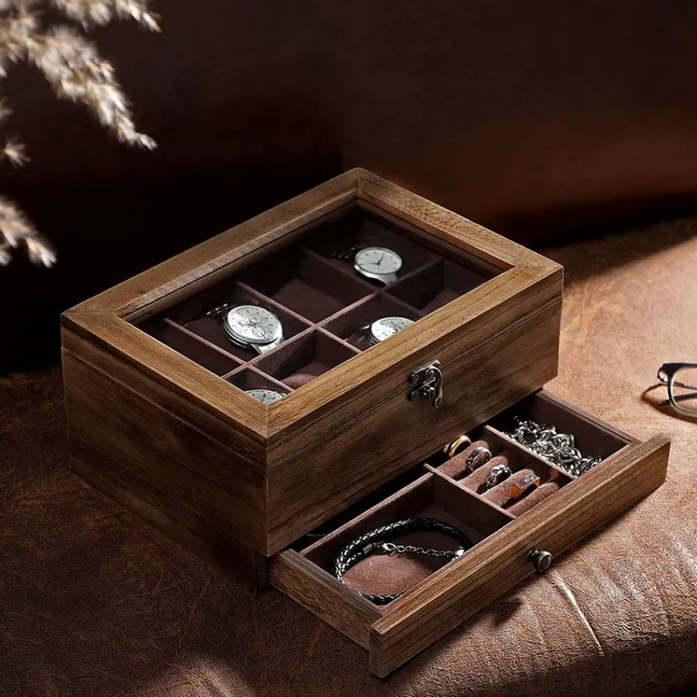 Sale SONGMICS Uhrenbox mit 8 Fächern