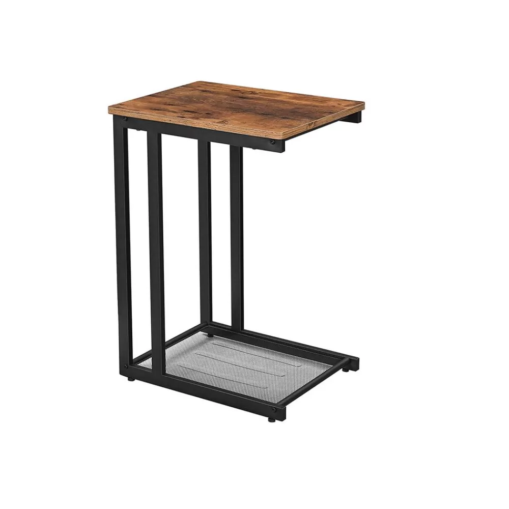 Discount SONGMICS Unters Sofa schiebbarer Beistelltisch