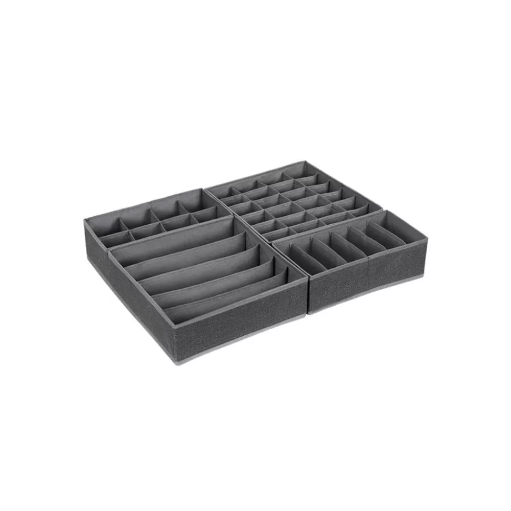 Cheap SONGMICS Unterwäsche-Organizer 4er Set Grau
