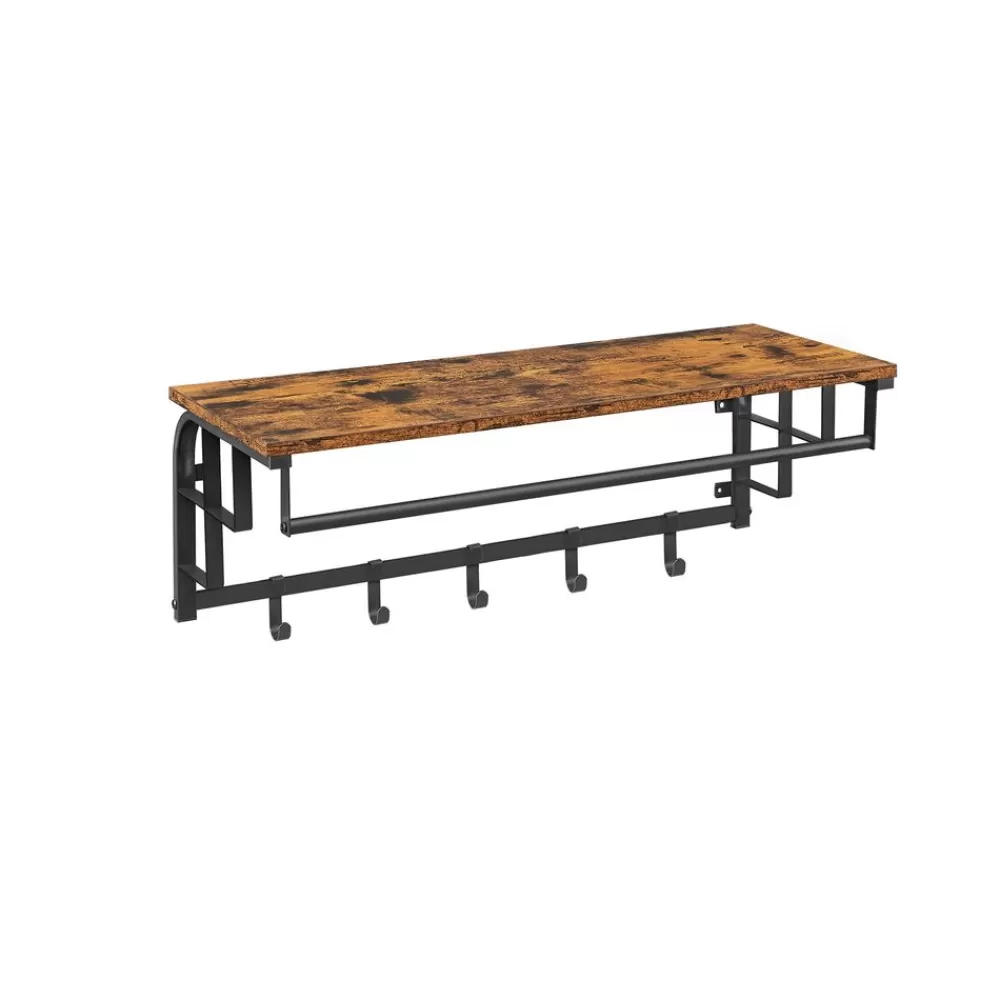 Flash Sale SONGMICS Wandgarderobe mit 5 abnehmbaren Haken