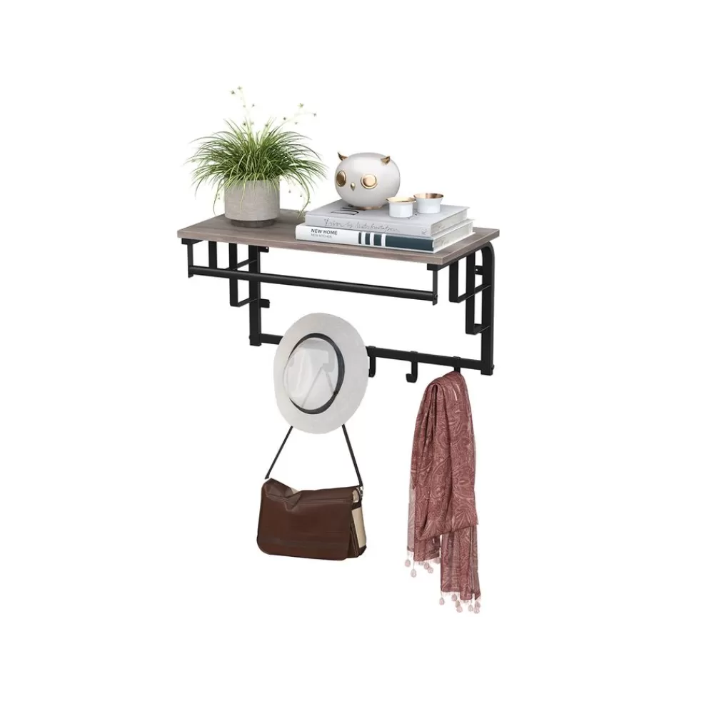 Cheap SONGMICS Wandgarderobe mit Ablage