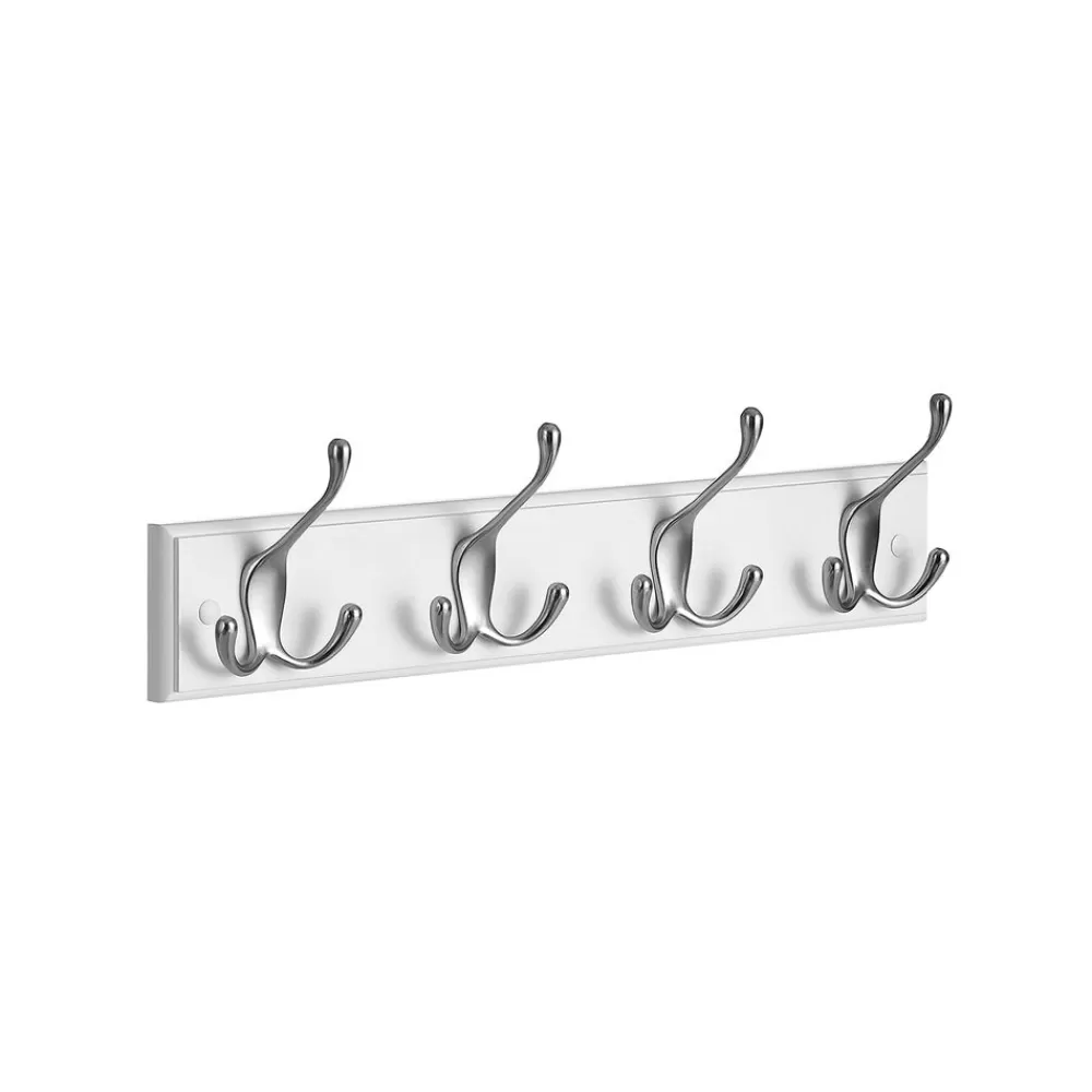 Outlet SONGMICS Wandgarderobe mit Haken Weiß