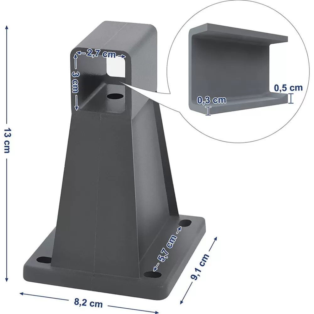 Outlet SONGMICS Wandhalterung für Seitenmarkise