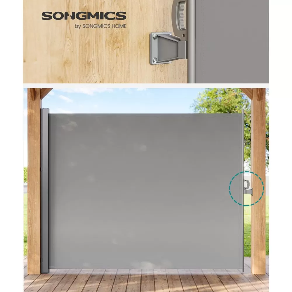 Discount SONGMICS Wandhalterung für Seitenmarkisen Grau