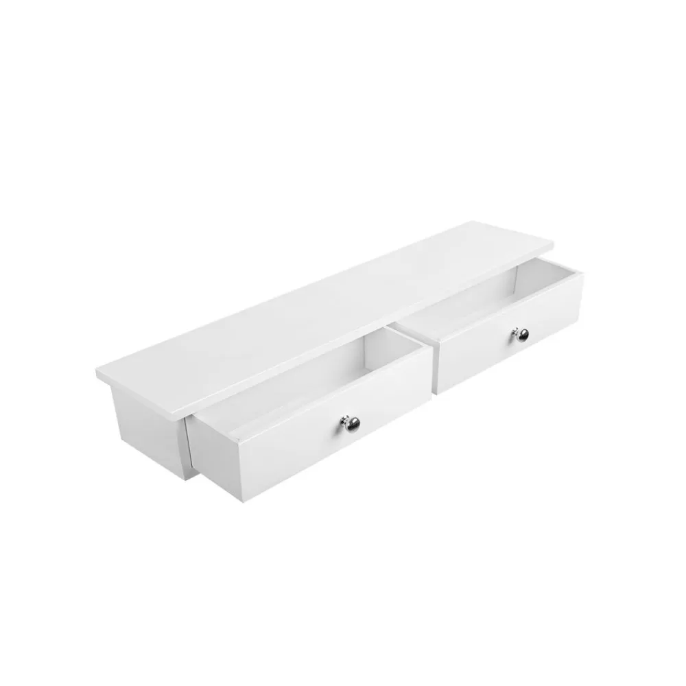 wandregal__schubladen_wei_3.webp Discount SONGMICS Wandregal 2 Schubladen Weiß