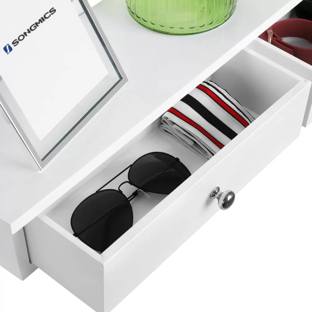 wandregal__schubladen_wei_7.webp Discount SONGMICS Wandregal 2 Schubladen Weiß