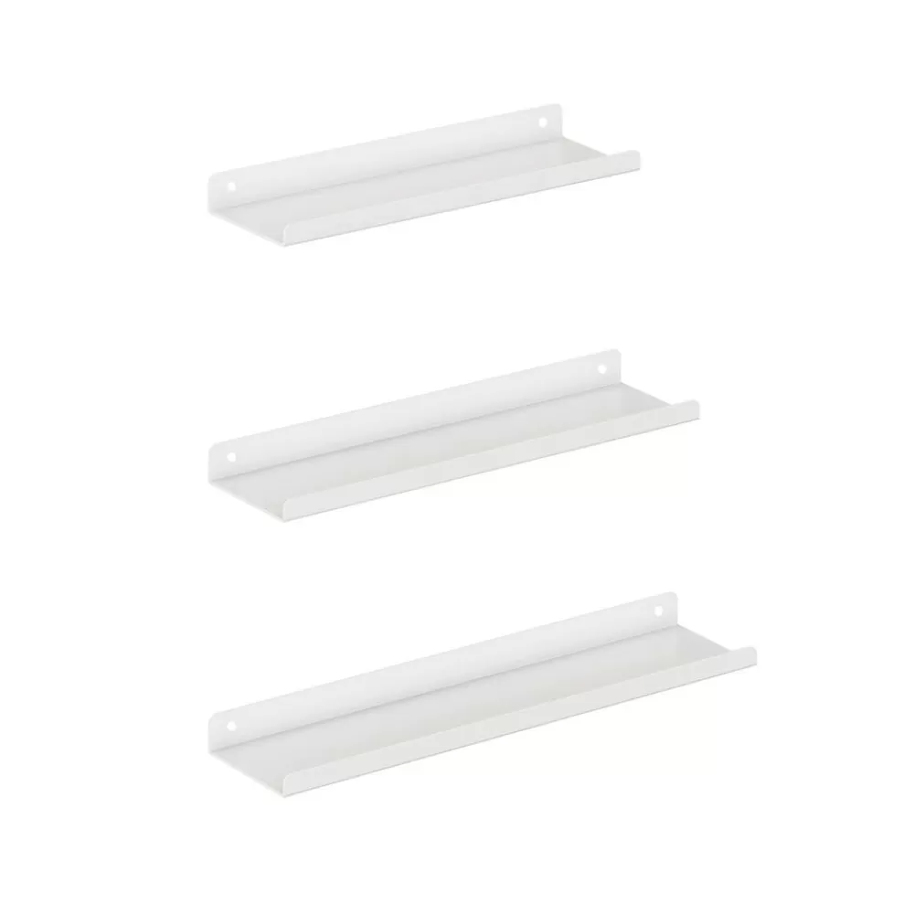 Sale SONGMICS Wandregale aus Metall Bilderrahmen weiß weiβ