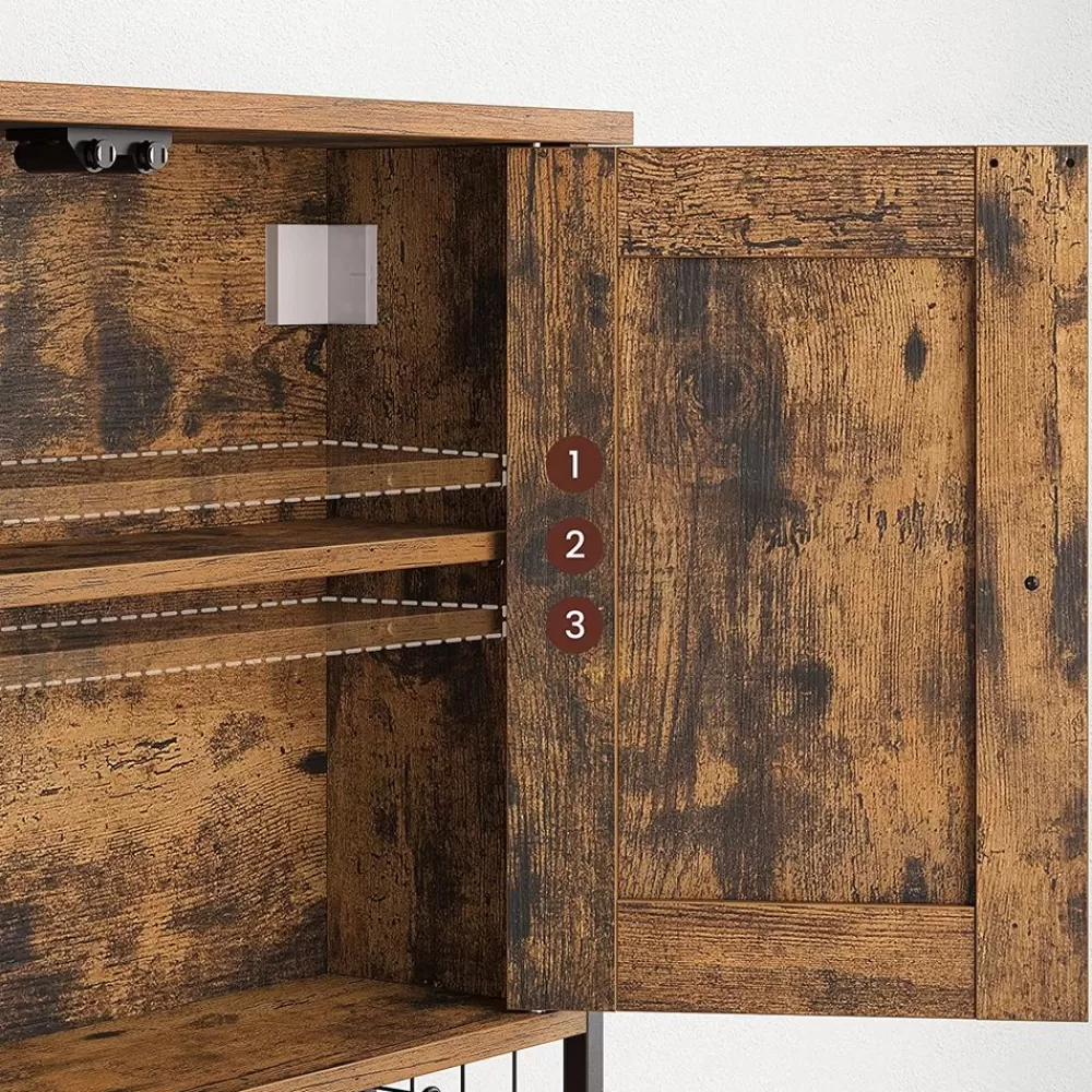 wandschrank_im_badezimmer_5.webp Fashion SONGMICS Wandschrank im Badezimmer Vintagebraun-Schwarz