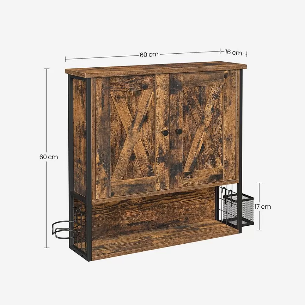 wandschrank_im_badezimmer_6.webp Fashion SONGMICS Wandschrank im Badezimmer Vintagebraun-Schwarz